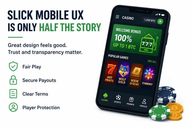 Slick mobile UX and trust features
